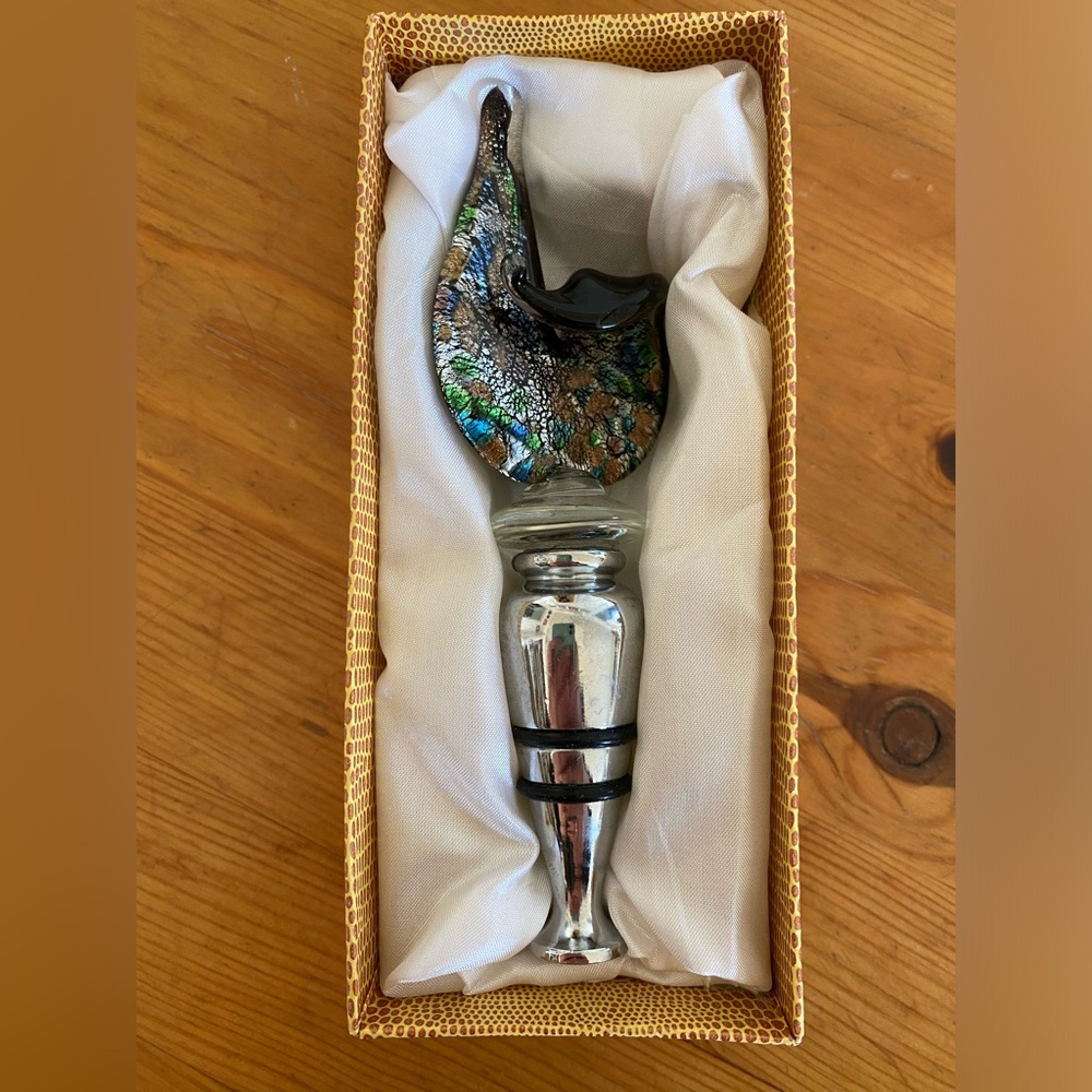 🍷Hand Blown Glass Wine Stopper